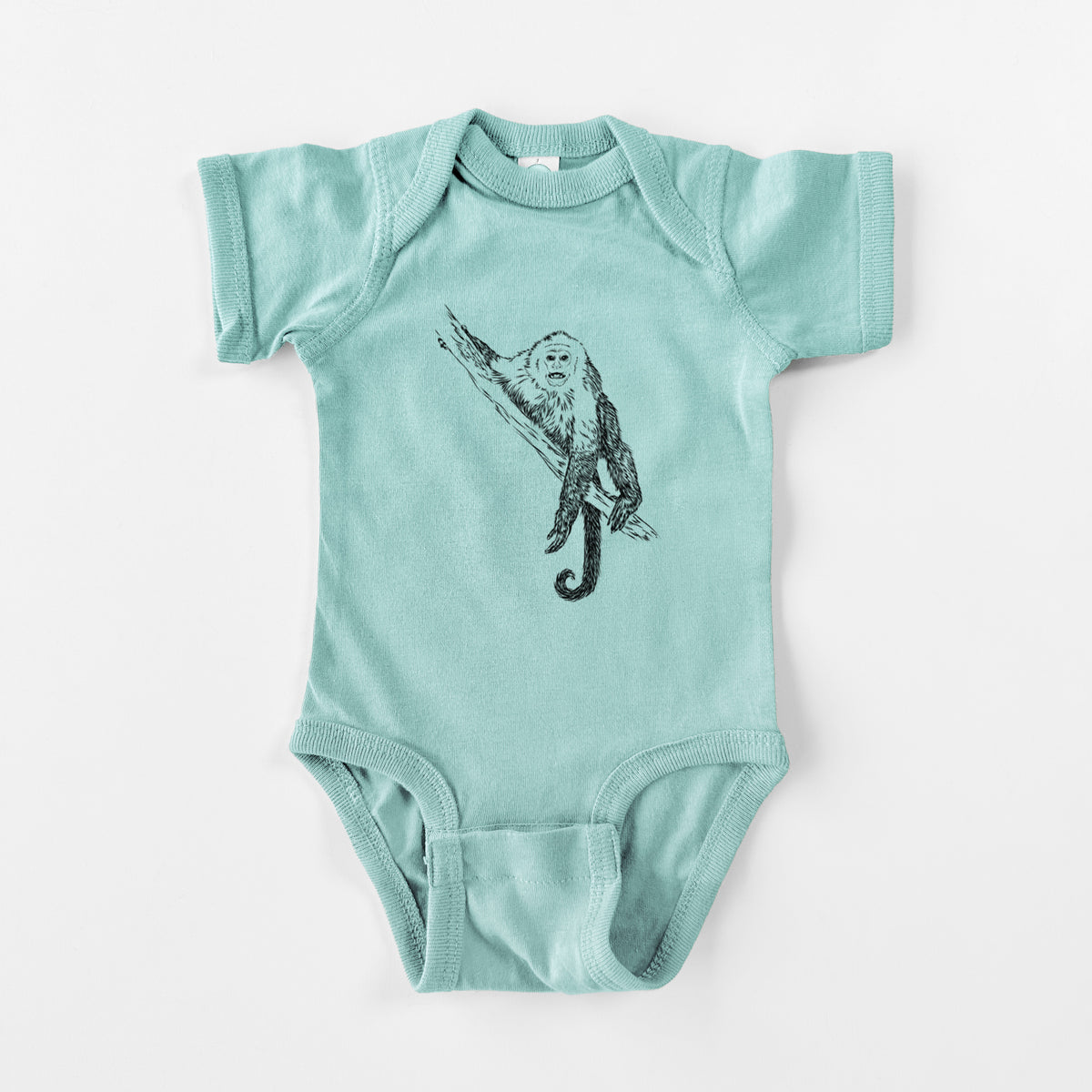 Capuchin Monkey - Cebus imitator - Baby Fine Jersey Bodysuit