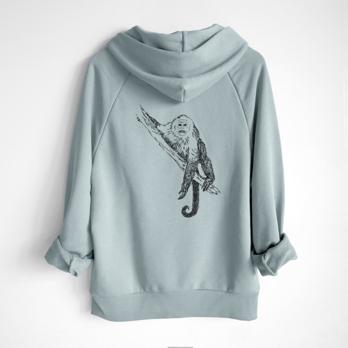 Capuchin Monkey - Cebus imitator - UltraLuxe Heavyweight French Terry Hoodie
