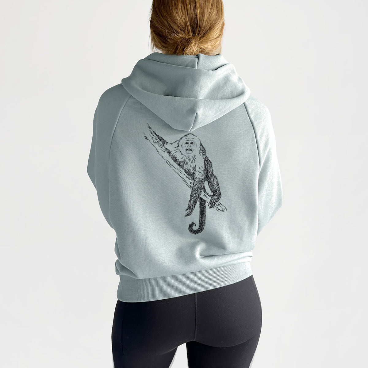 Capuchin Monkey - Cebus imitator - UltraLuxe Heavyweight French Terry Hoodie