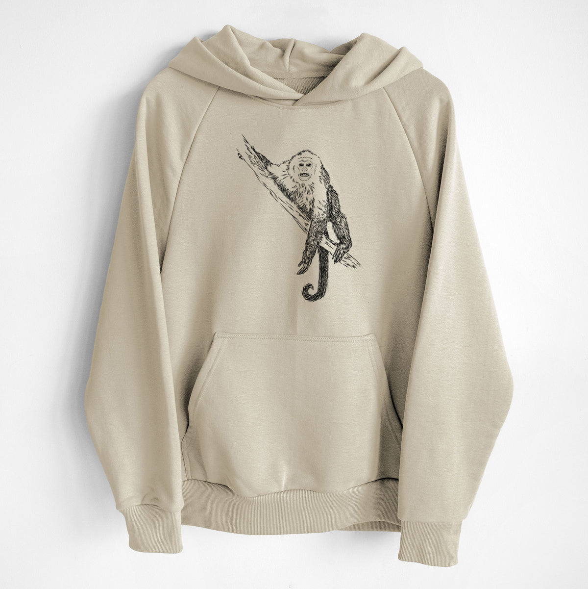 Capuchin Monkey - Cebus imitator - UltraLuxe Heavyweight French Terry Hoodie
