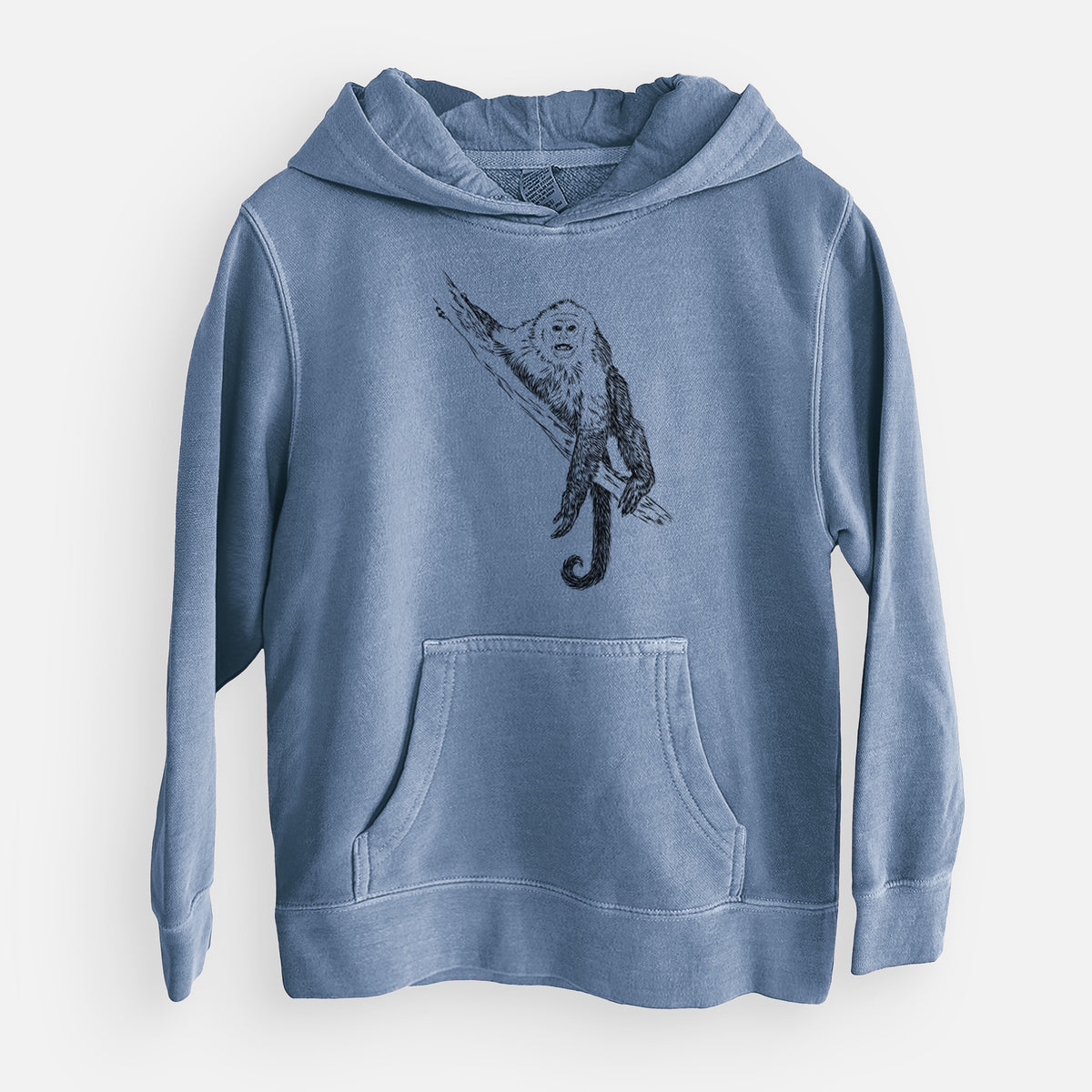 Capuchin Monkey - Cebus imitator - Youth Pigment Dyed Hoodie