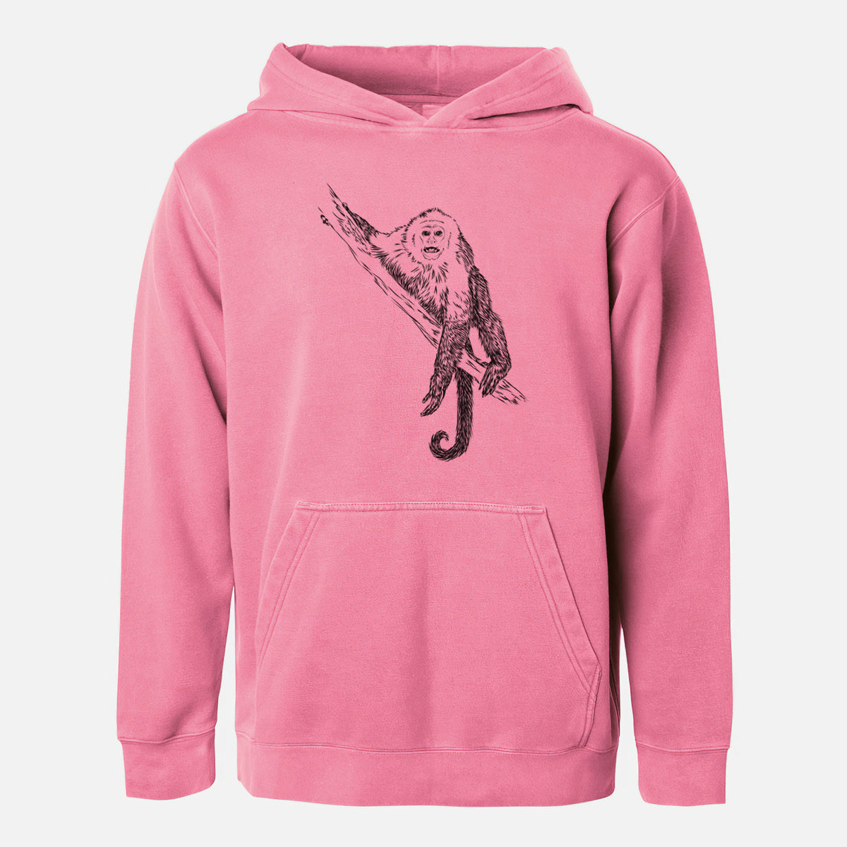 Capuchin Monkey - Cebus imitator - Youth Pigment Dyed Hoodie