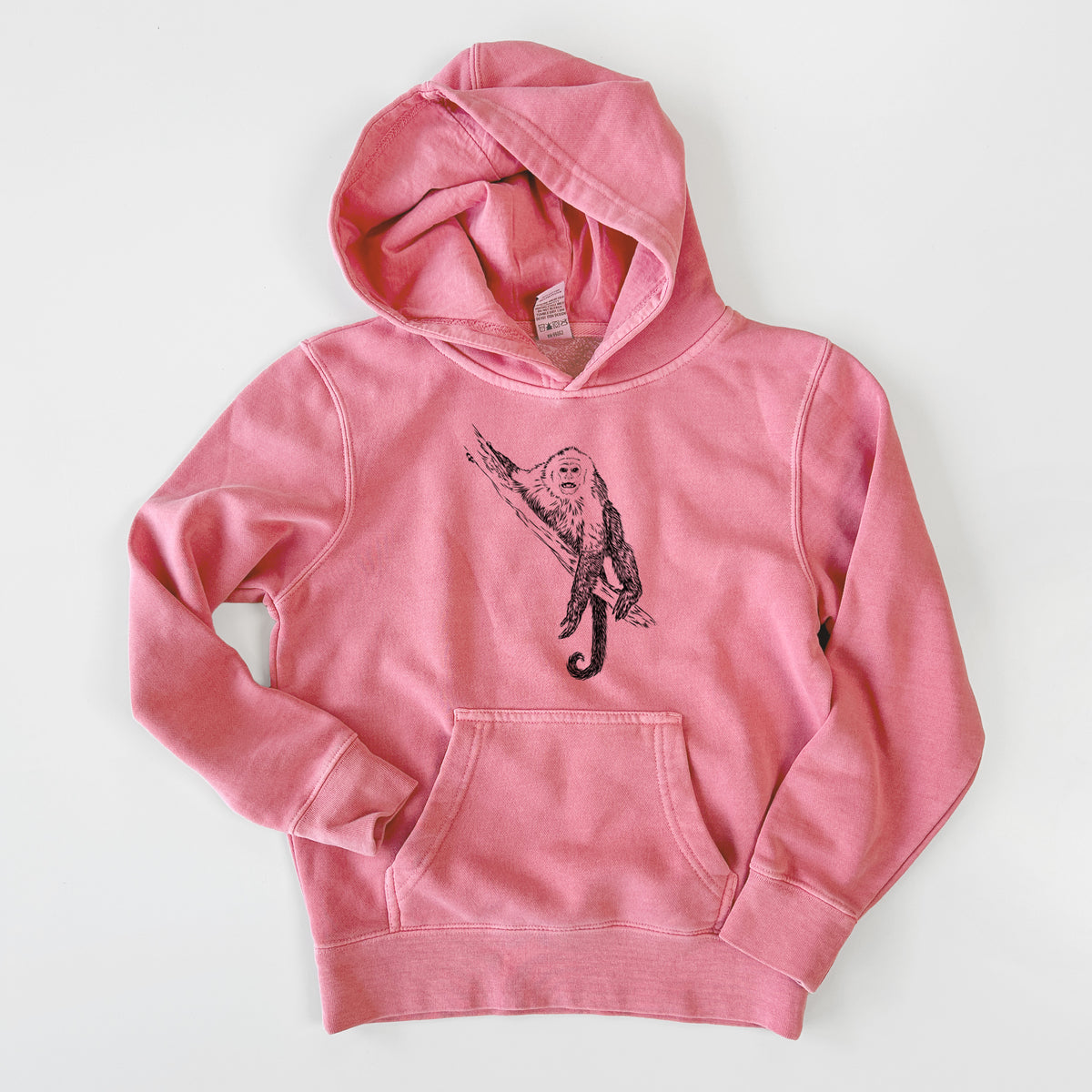 Capuchin Monkey - Cebus imitator - Youth Pigment Dyed Hoodie