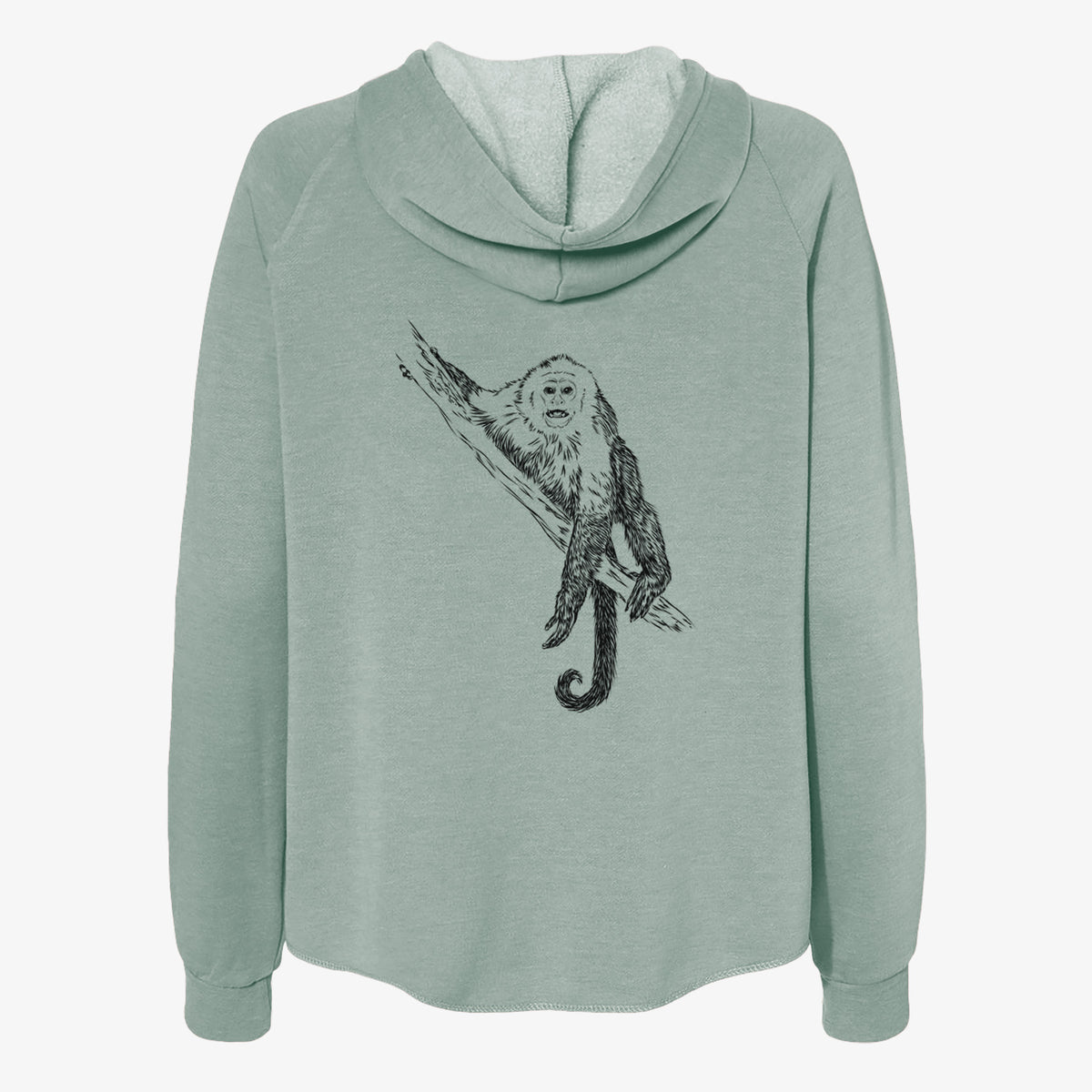 Capuchin Monkey - Cebus imitator - Women's Cali Wave Zip-Up Sweatshirt