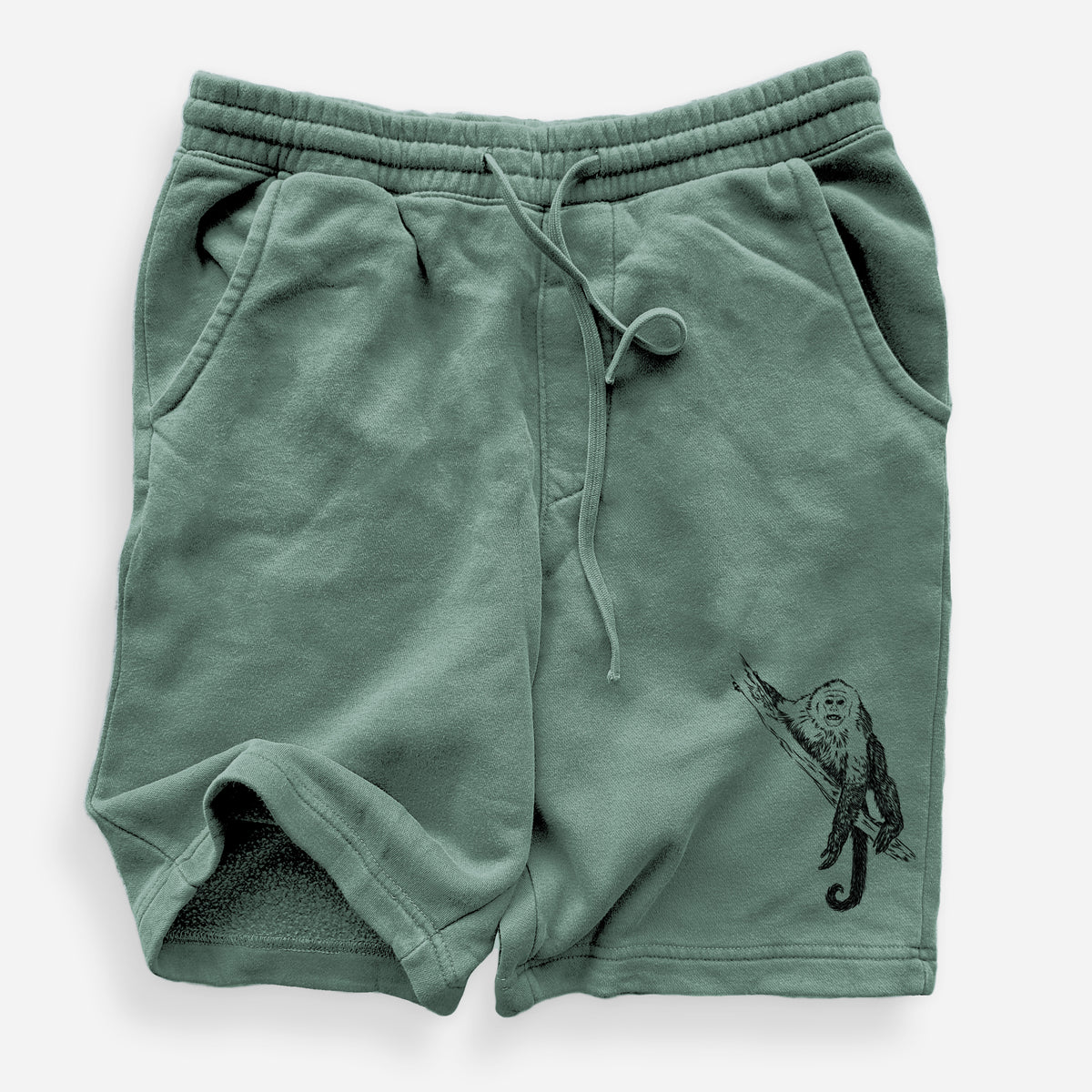 Capuchin Monkey - Cebus imitator - Unisex Pigment Dyed Shorts
