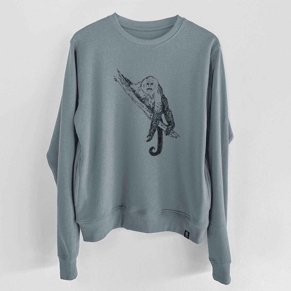 Capuchin Monkey - Cebus imitator  - Unisex Reclaimed Crewneck Sweatshirt