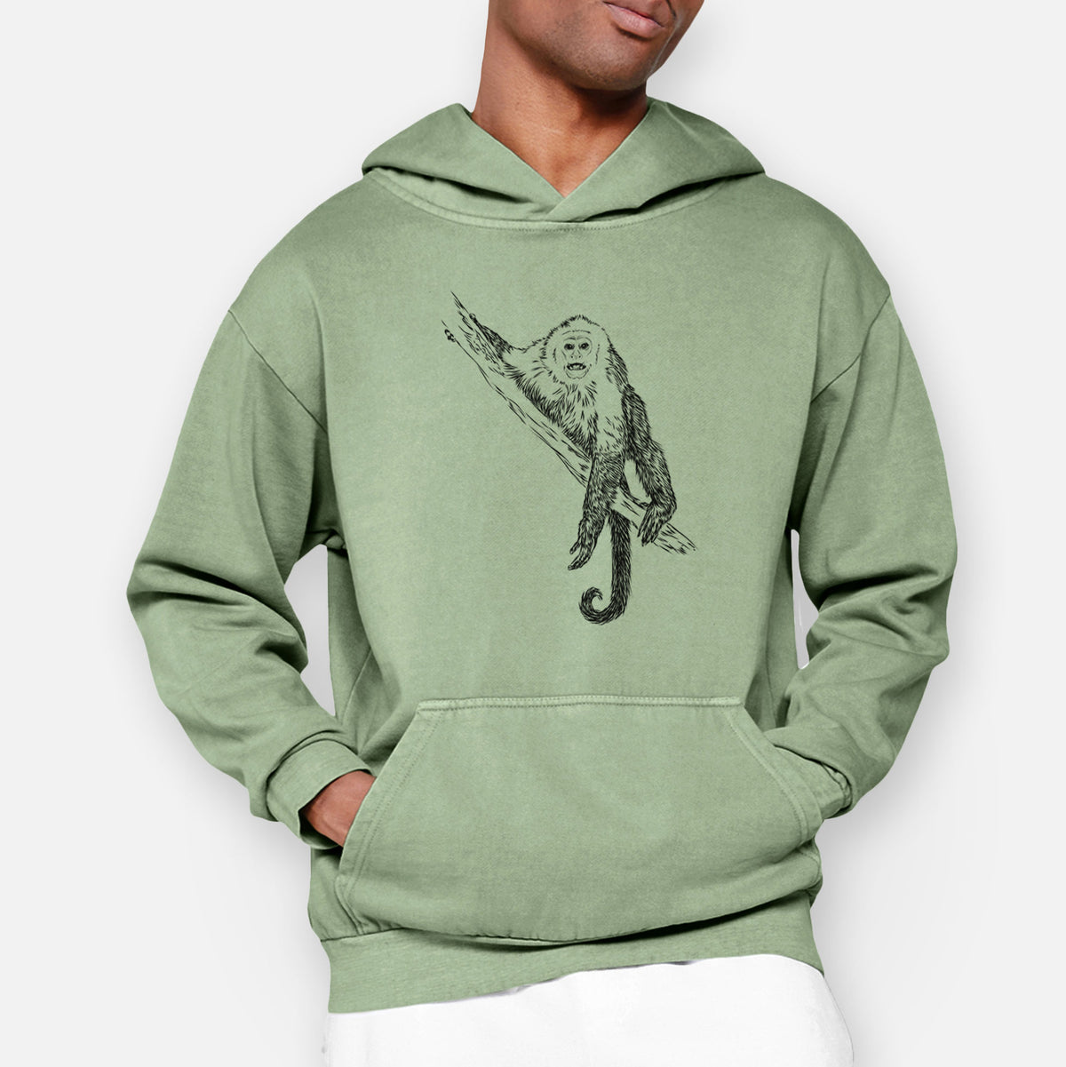 Capuchin Monkey - Cebus imitator  - Urban Heavyweight Hoodie