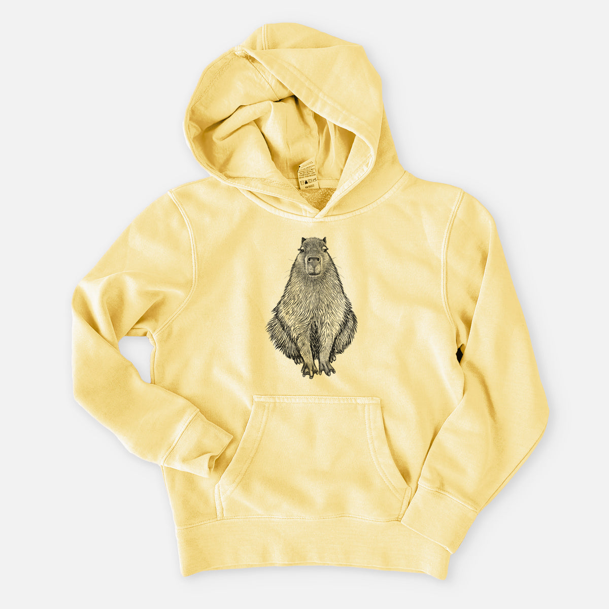 Capybara - Hydrochoerus hydrochaeris - Youth Pigment Dyed Hoodie