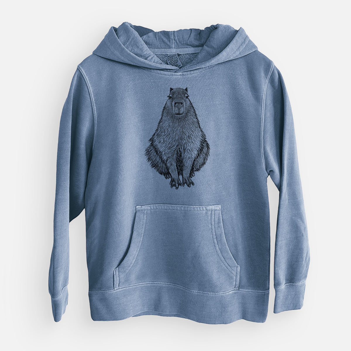 Capybara - Hydrochoerus hydrochaeris - Youth Pigment Dyed Hoodie