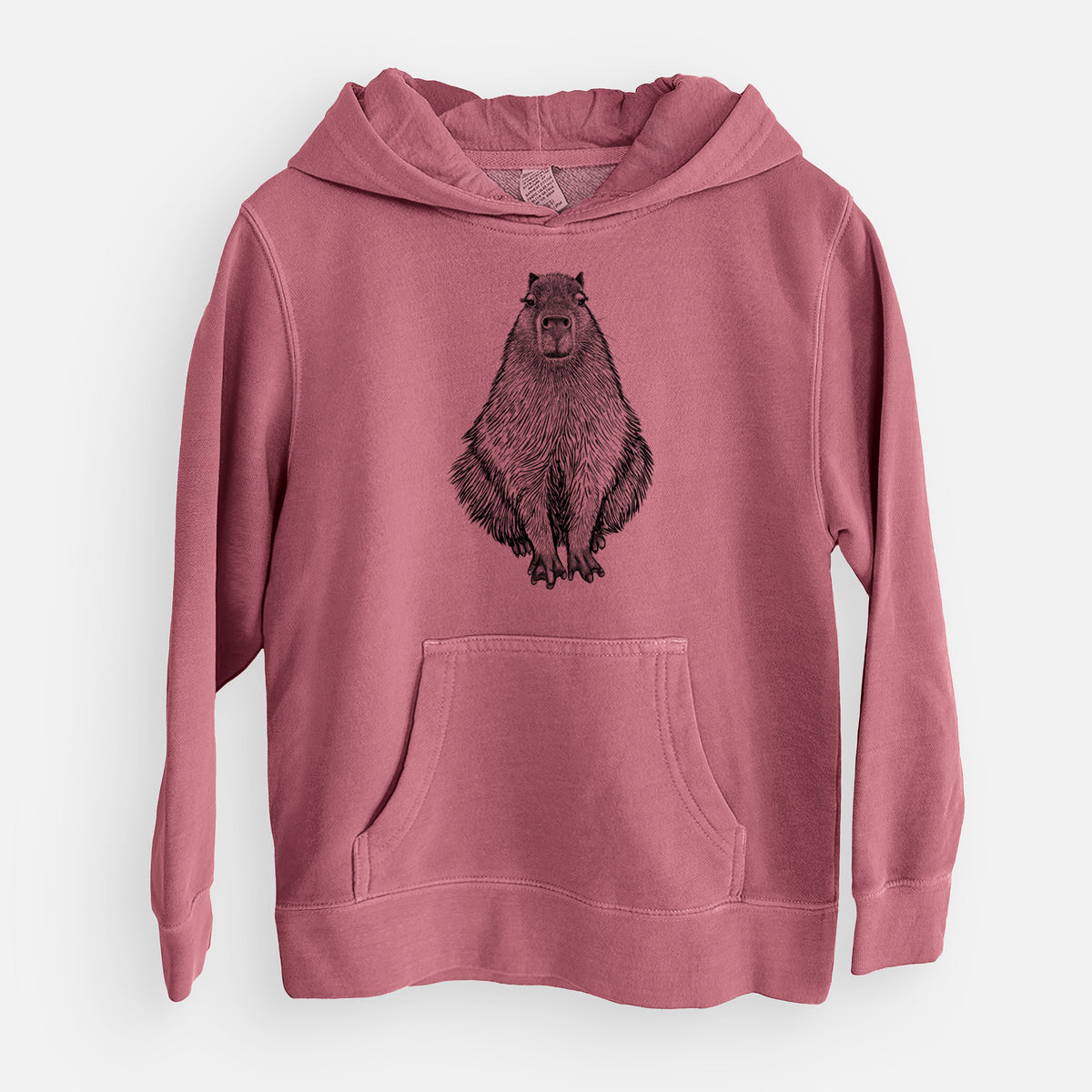 Capybara - Hydrochoerus hydrochaeris - Youth Pigment Dyed Hoodie