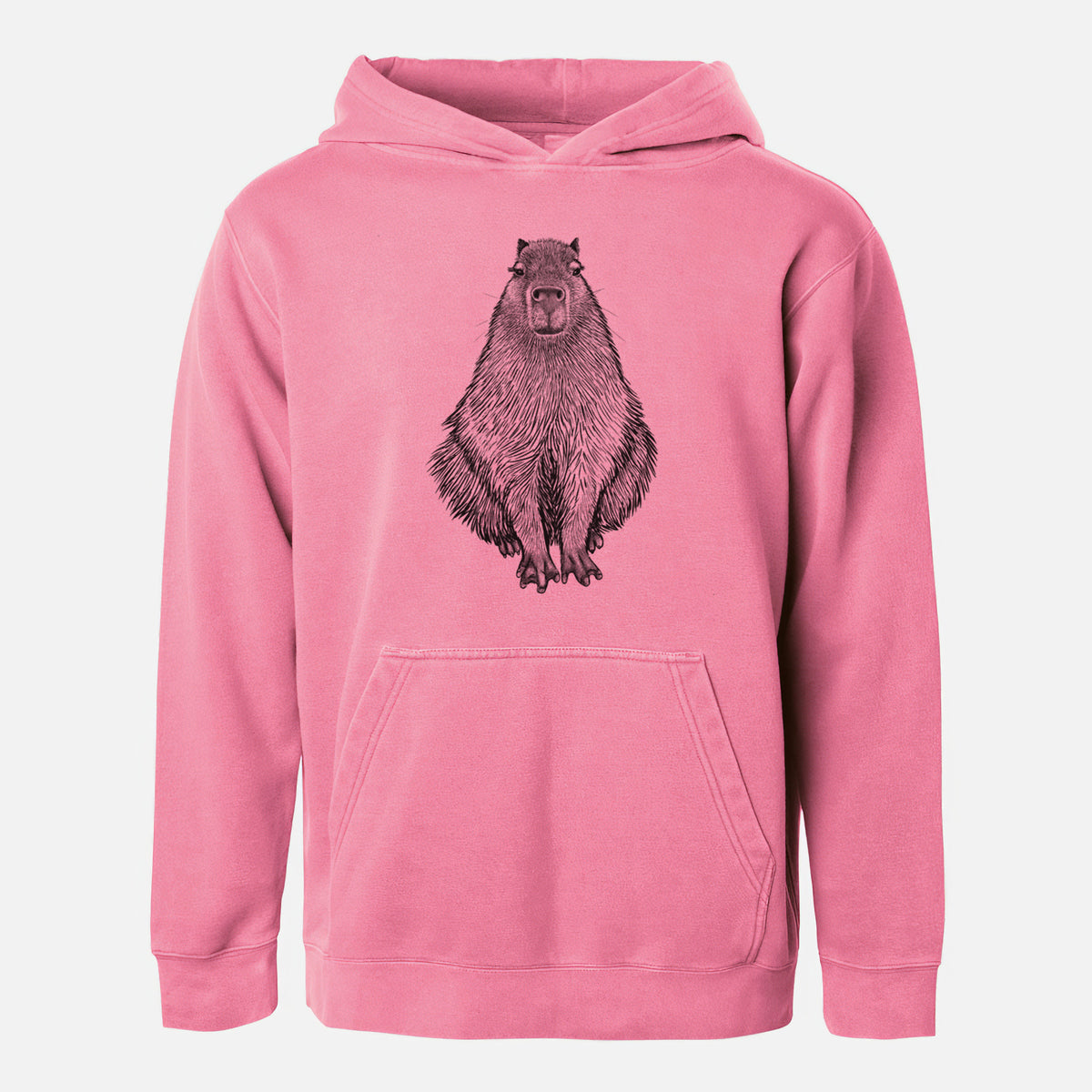 Capybara - Hydrochoerus hydrochaeris - Youth Pigment Dyed Hoodie