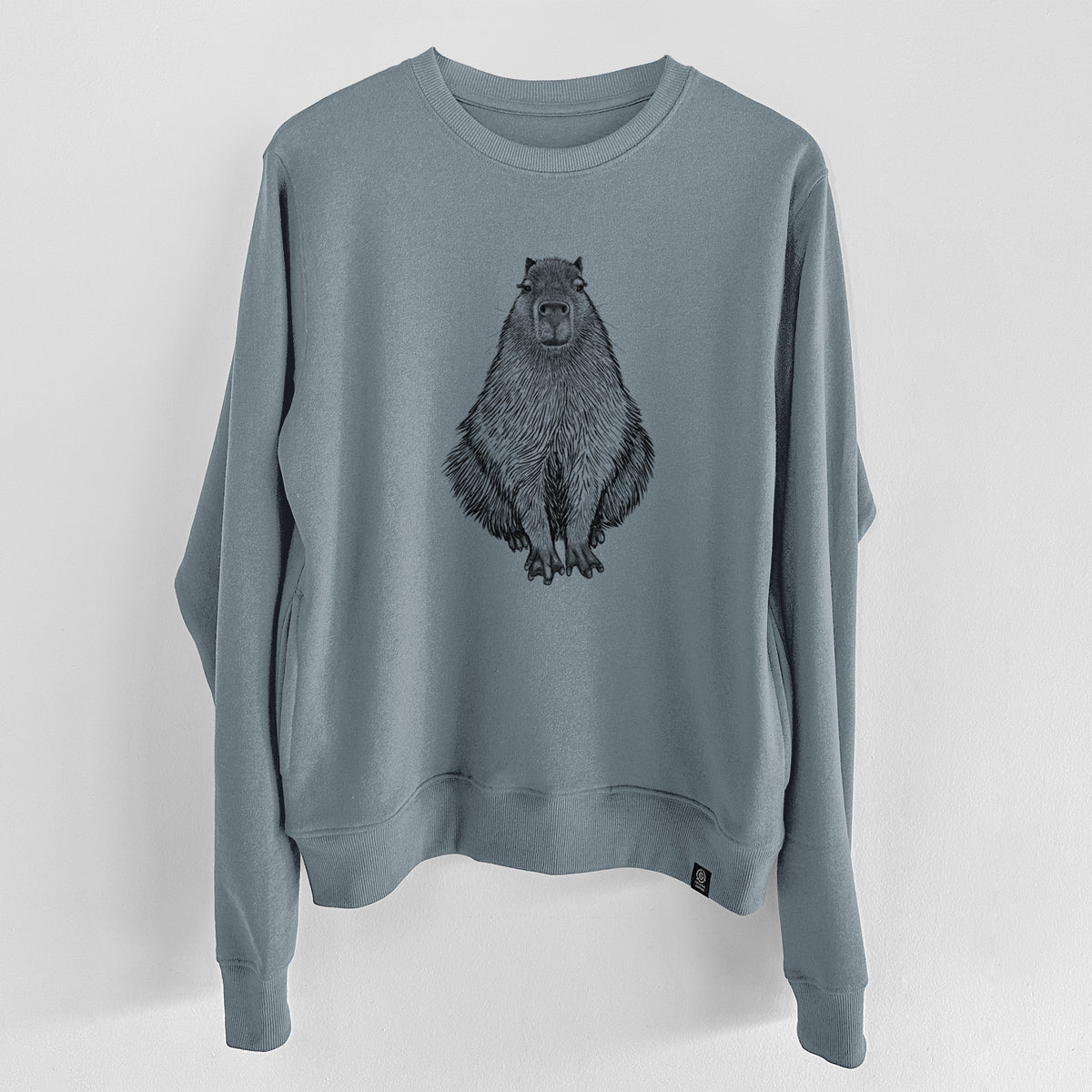 Capybara - Hydrochoerus hydrochaeris  - Unisex Reclaimed Crewneck Sweatshirt