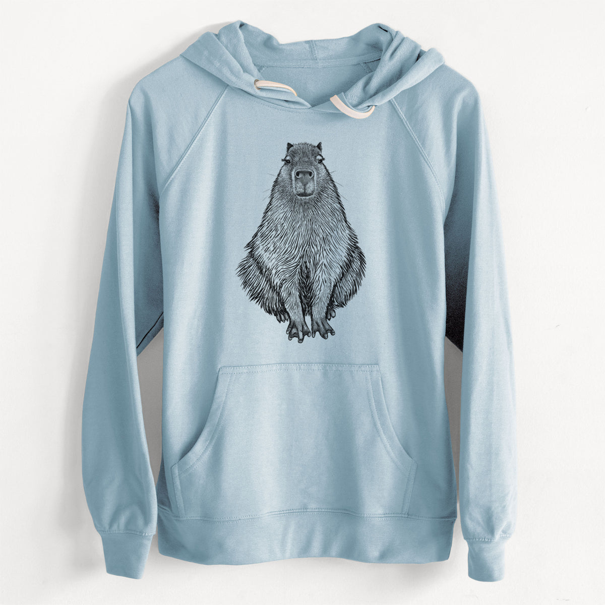 CLEARANCE - Capybara - Hydrochoerus hydrochaeris  - Unisex Slim Fit Loopback Terry Hoodie