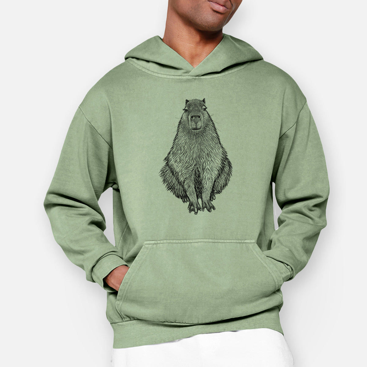 Capybara - Hydrochoerus hydrochaeris  - Urban Heavyweight Hoodie