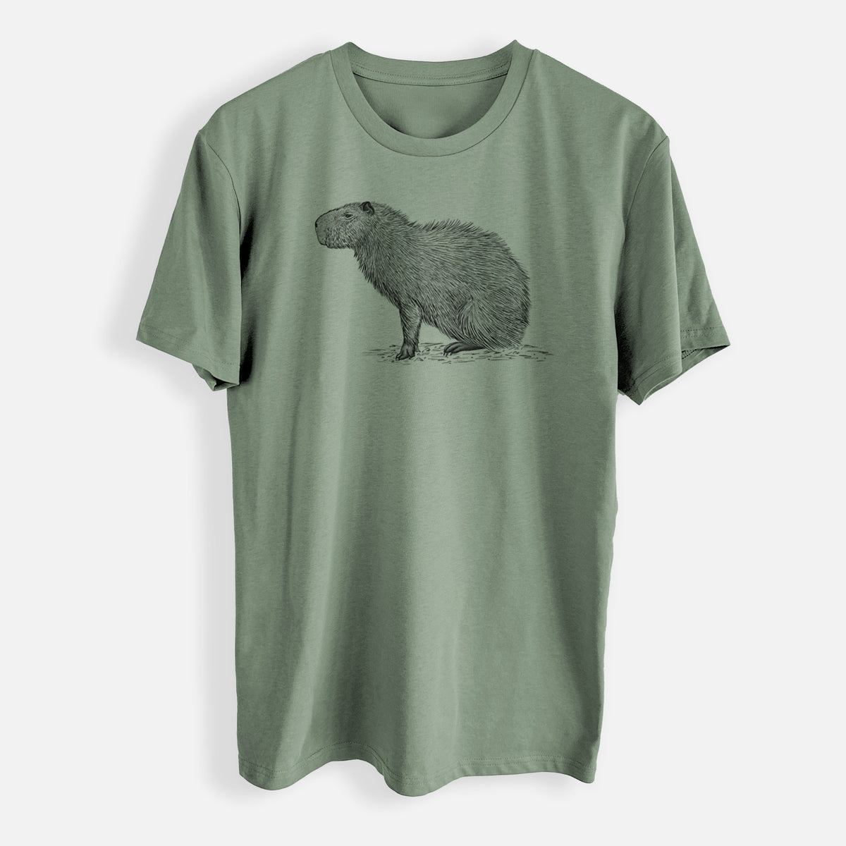 Capybara Profile - Hydrochoerus hydrochaeris - Mens Everyday Staple Tee