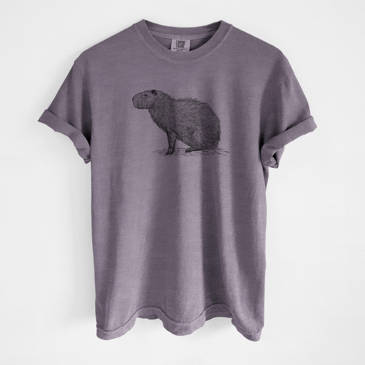Capybara Profile - Hydrochoerus hydrochaeris - Unisex Comfort Colors Garment-Dyed Heavyweight T-shirt