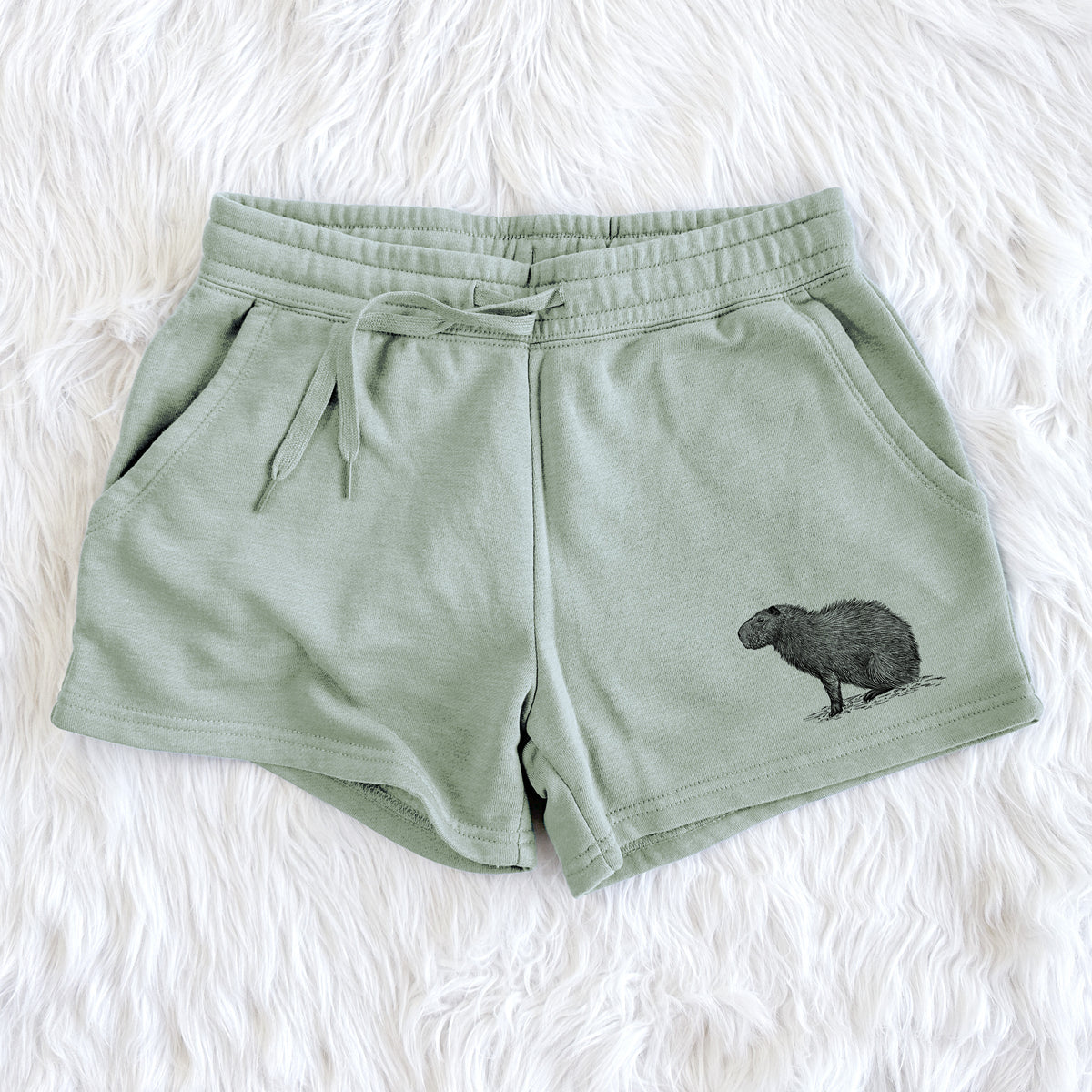 Capybara Profile - Hydrochoerus hydrochaeris - Women&#39;s Cali Wave Shorts