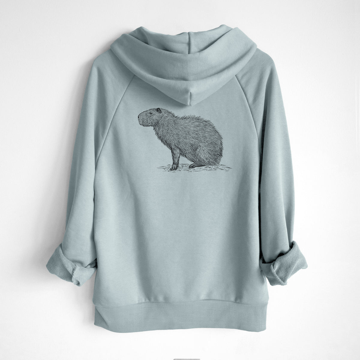 Capybara Profile - Hydrochoerus hydrochaeris - UltraLuxe Heavyweight French Terry Hoodie