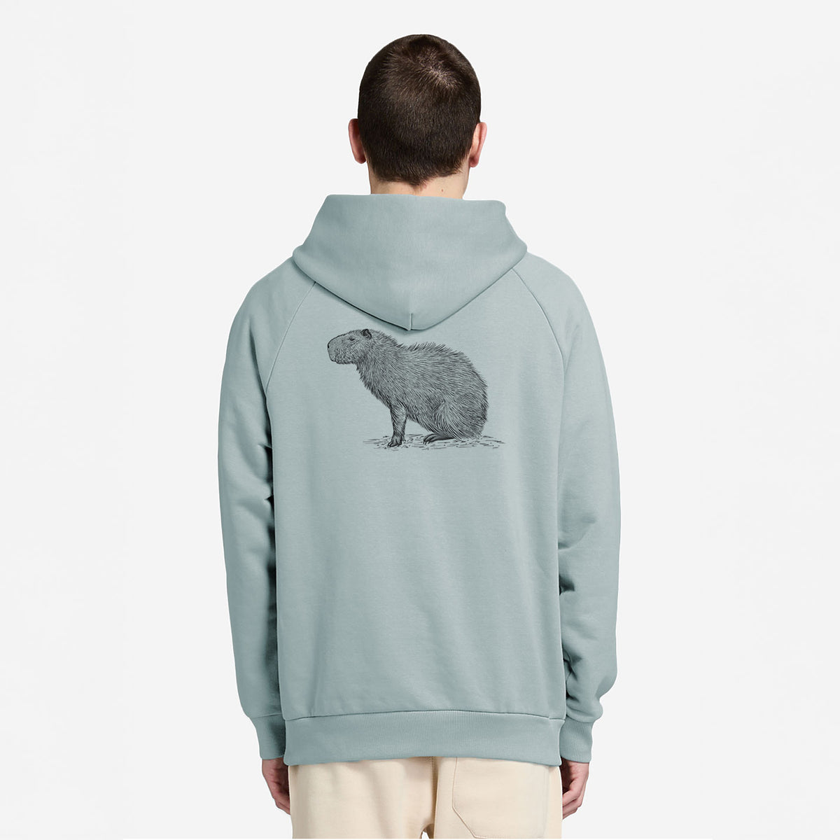Capybara Profile - Hydrochoerus hydrochaeris - UltraLuxe Heavyweight French Terry Hoodie