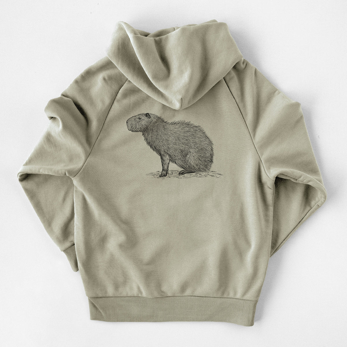 Capybara Profile - Hydrochoerus hydrochaeris - UltraLuxe Heavyweight French Terry Hoodie