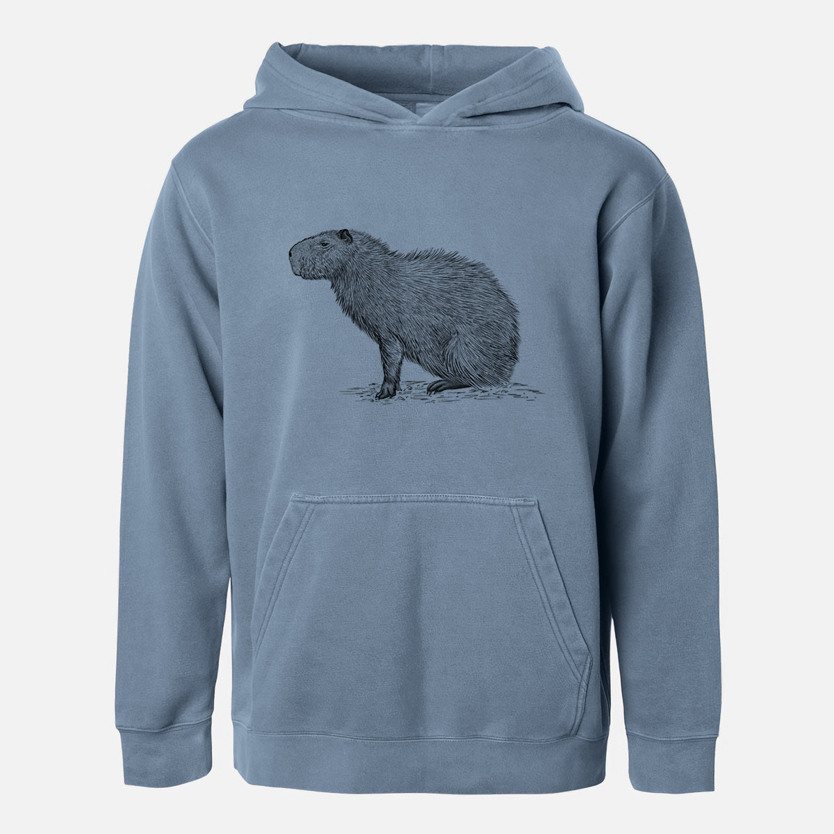 Capybara Profile - Hydrochoerus hydrochaeris - Youth Pigment Dyed Hoodie