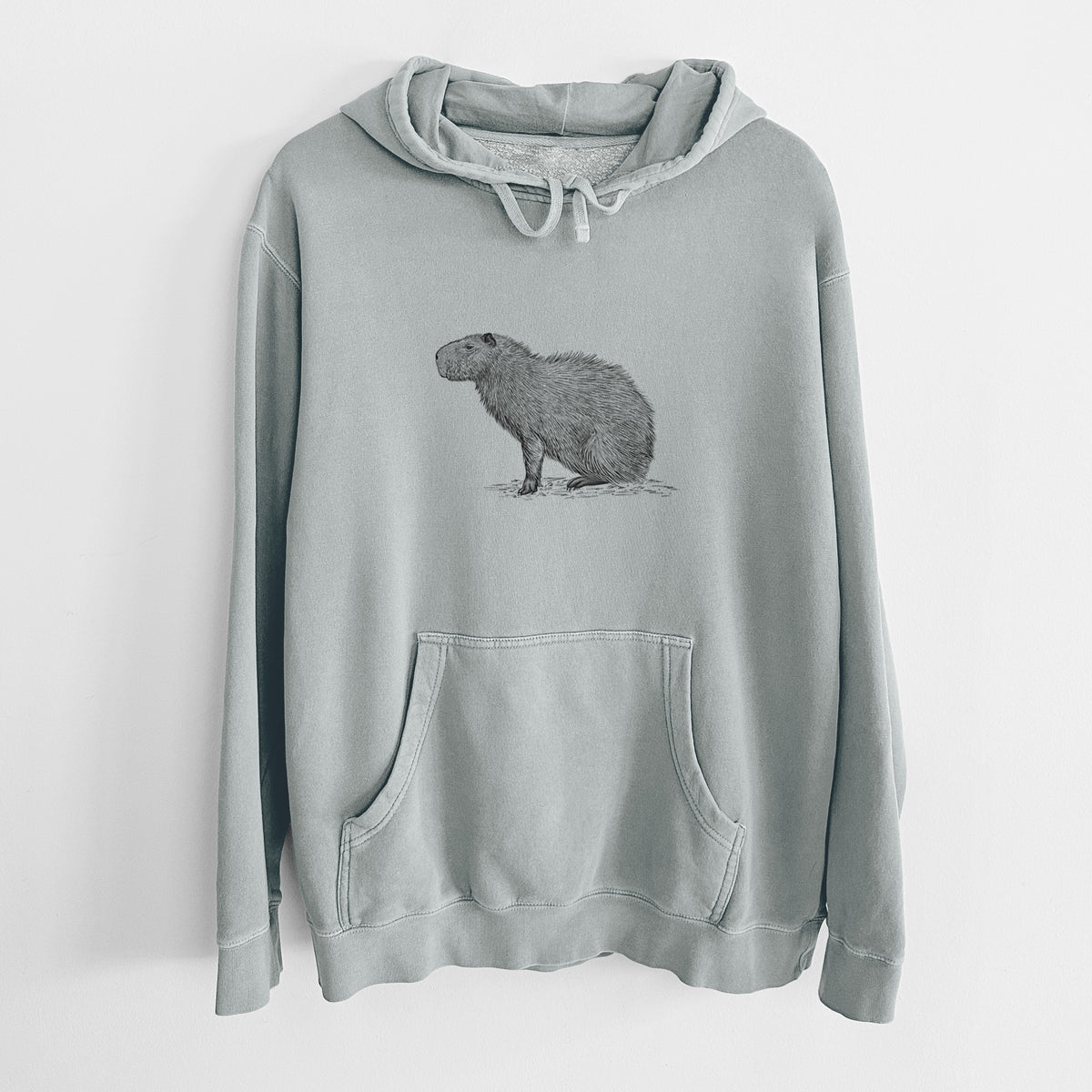 Capybara Profile - Hydrochoerus hydrochaeris - Unisex Pigment Dyed Hoodie