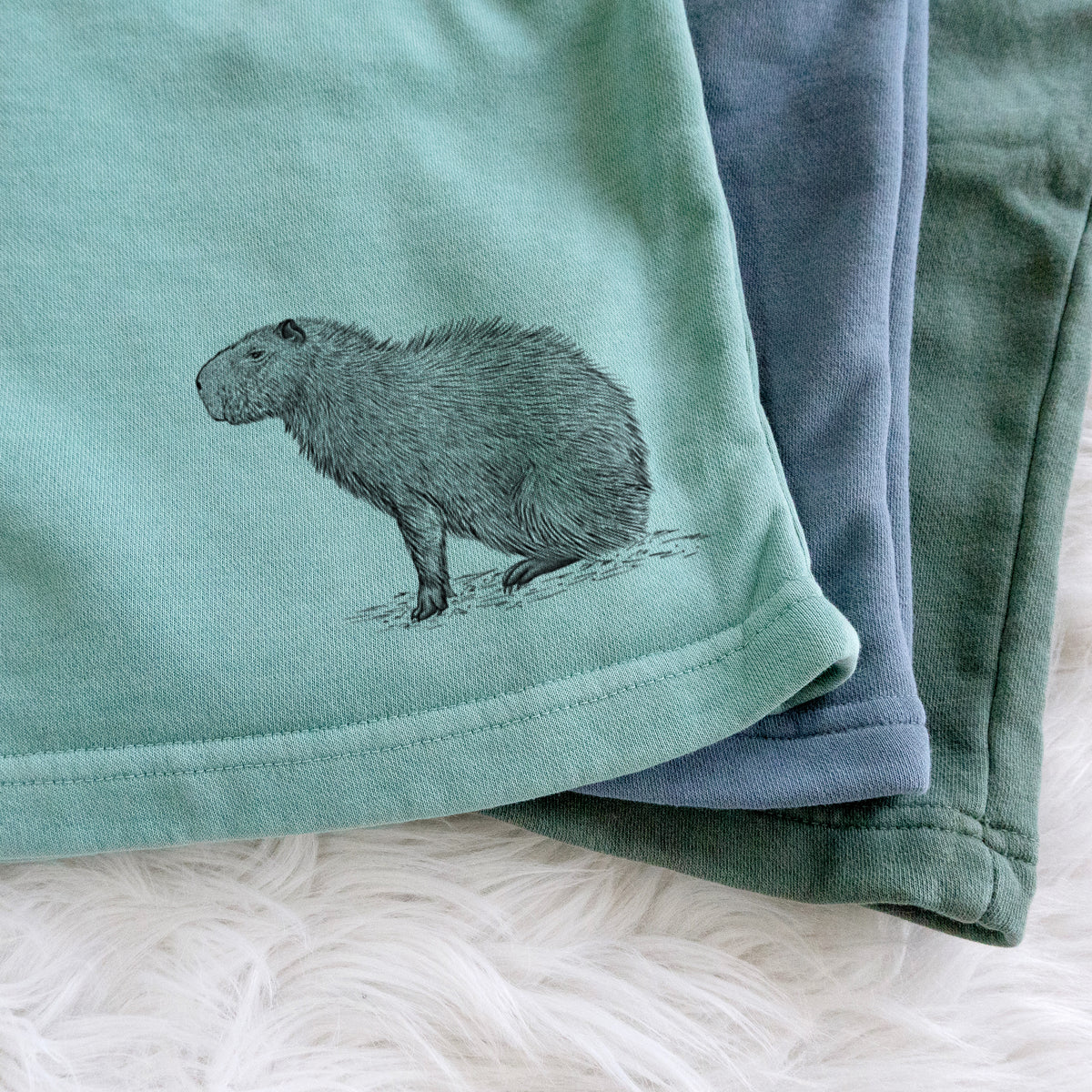 Capybara Profile - Hydrochoerus hydrochaeris - Unisex Pigment Dyed Shorts