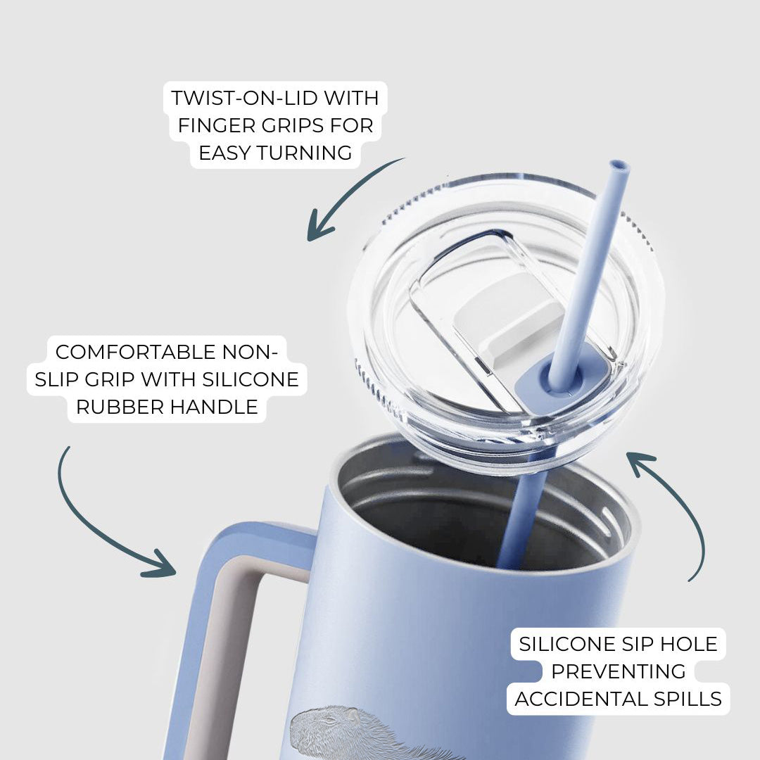 Capybara Profile - Hydrochoerus hydrochaeris - 40oz Skinny Recharge Tumbler