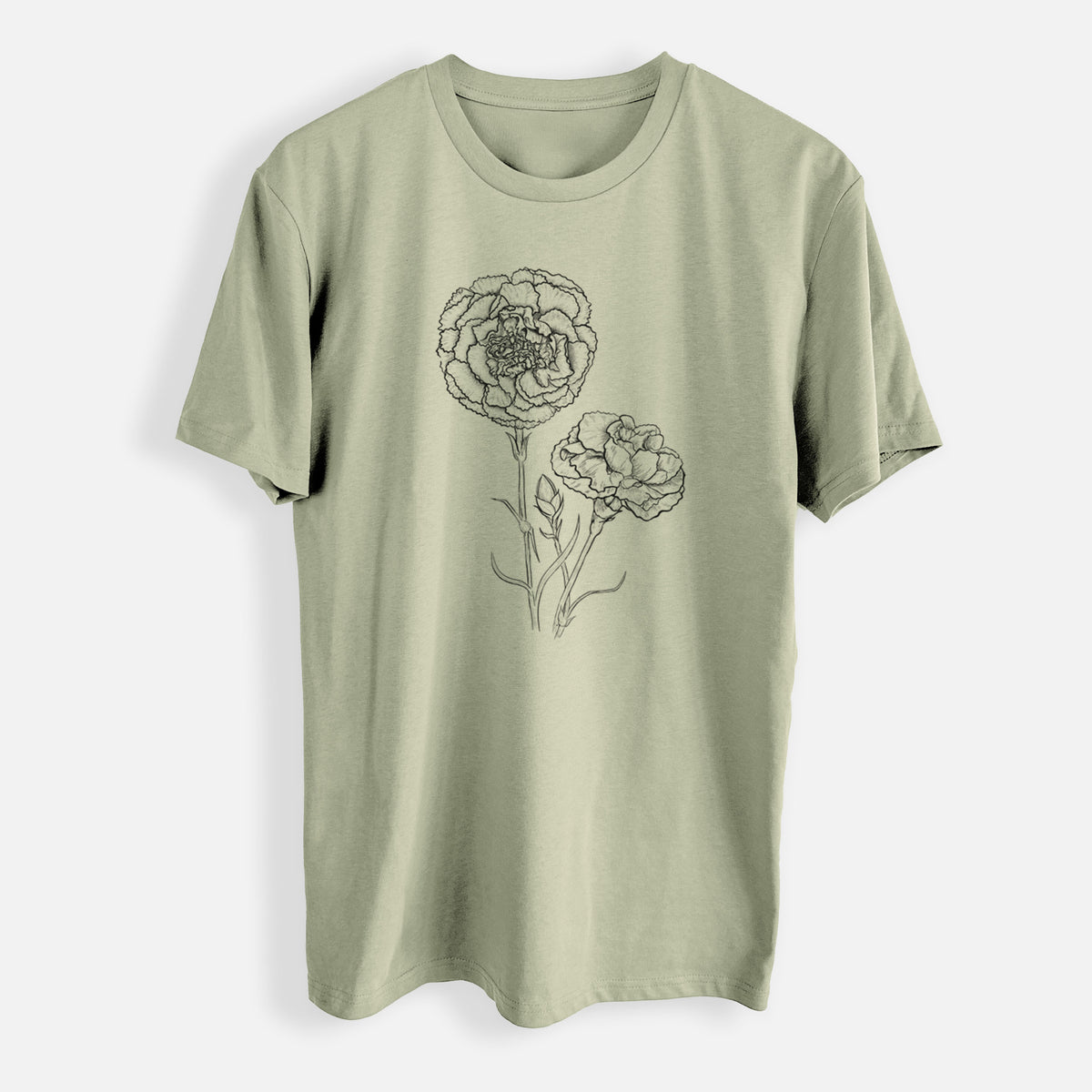 Carnations - Dianthus caryophyllus - Mens Everyday Staple Tee
