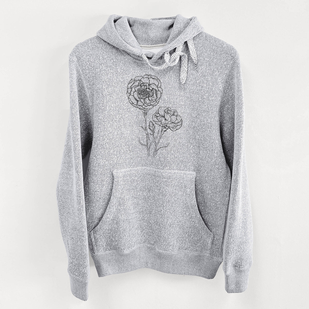 Carnations - Dianthus caryophyllus - Knit Hoodie