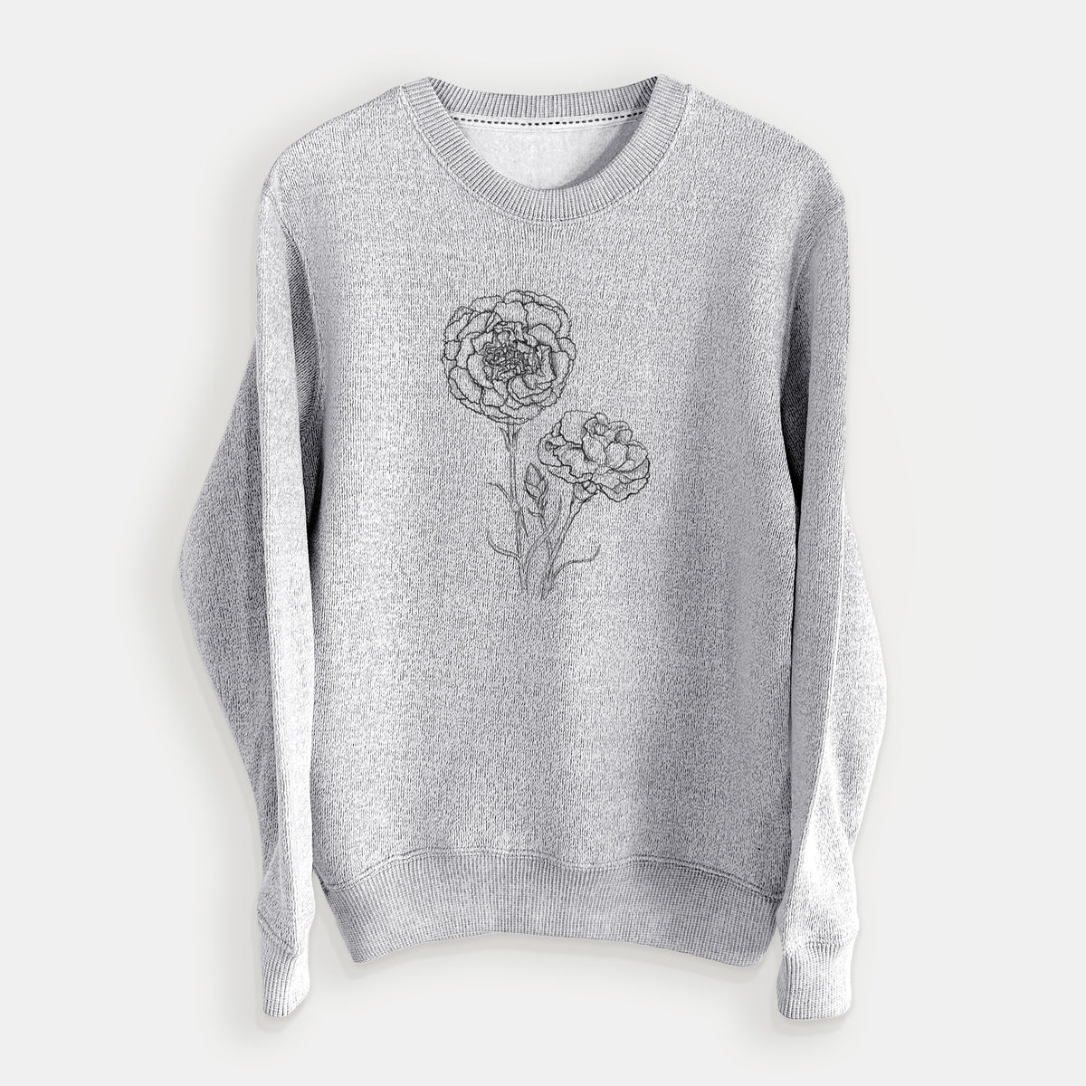 Carnations - Dianthus caryophyllus - Knit Sweatshirt