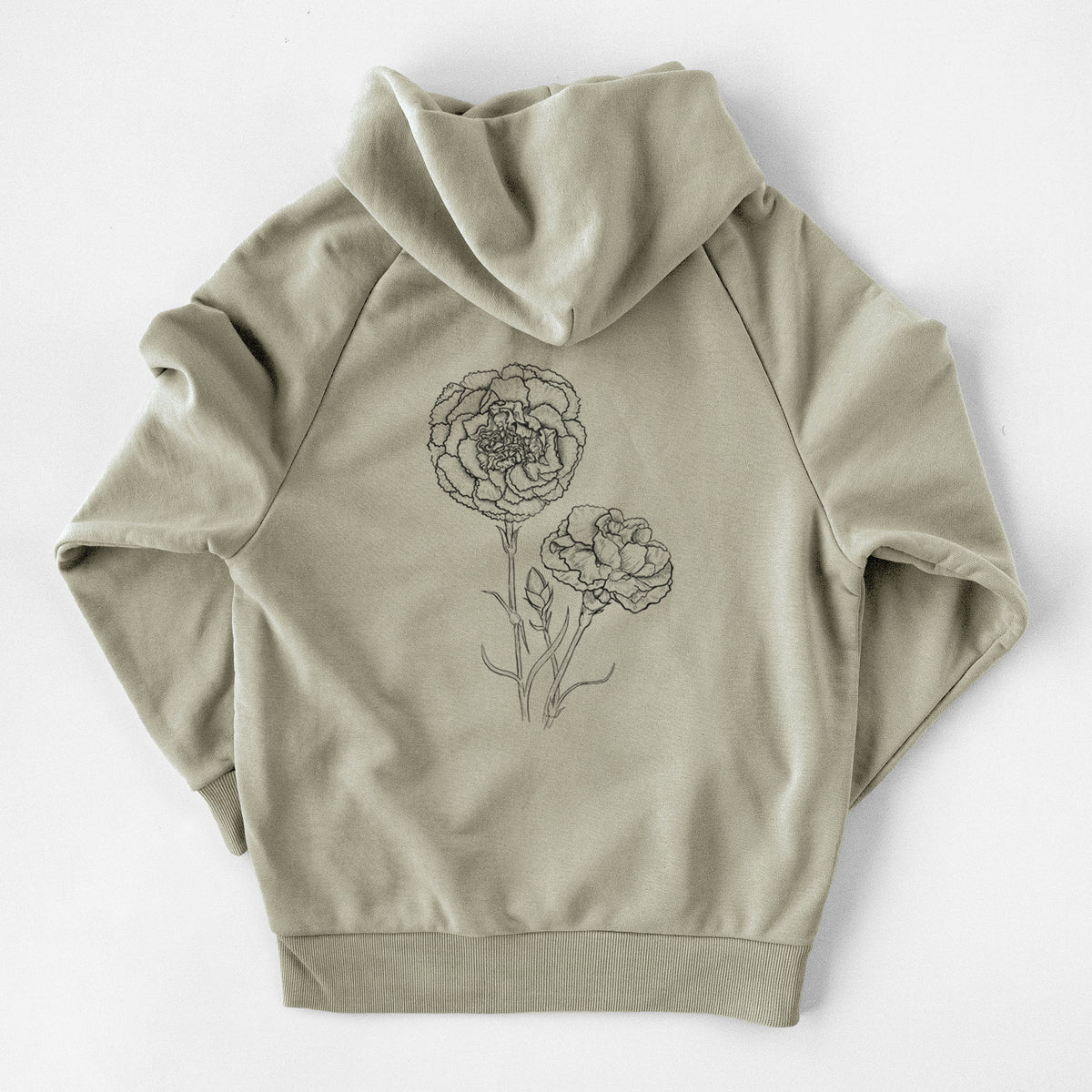 Carnations - Dianthus caryophyllus - UltraLuxe Heavyweight French Terry Hoodie