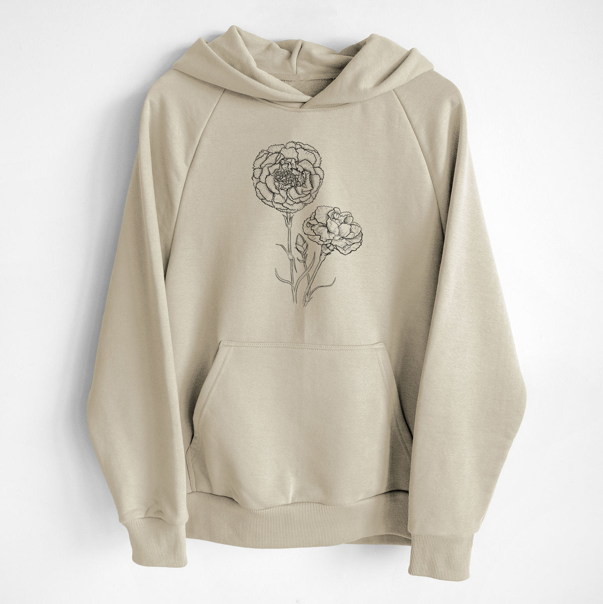 Carnations - Dianthus caryophyllus - UltraLuxe Heavyweight French Terry Hoodie