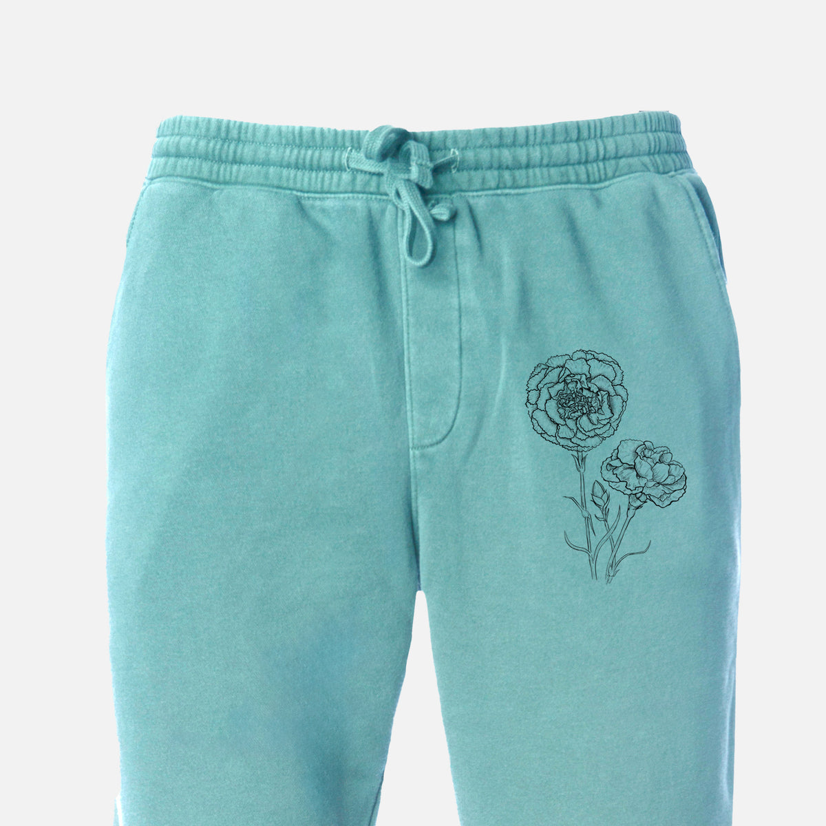 Carnations - Dianthus caryophyllus - Unisex Pigment Dyed Sweatpants