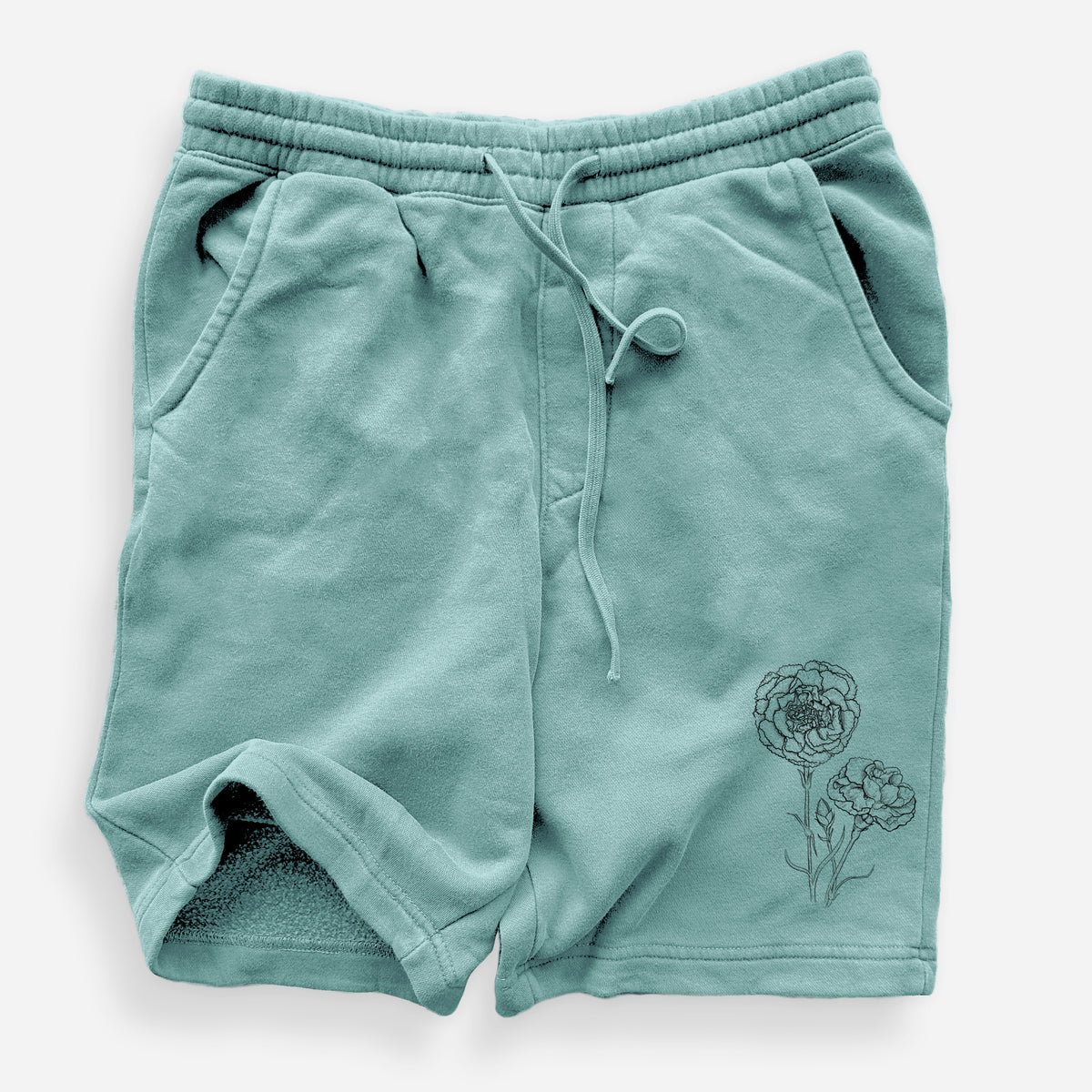 Carnations - Dianthus caryophyllus - Unisex Pigment Dyed Shorts
