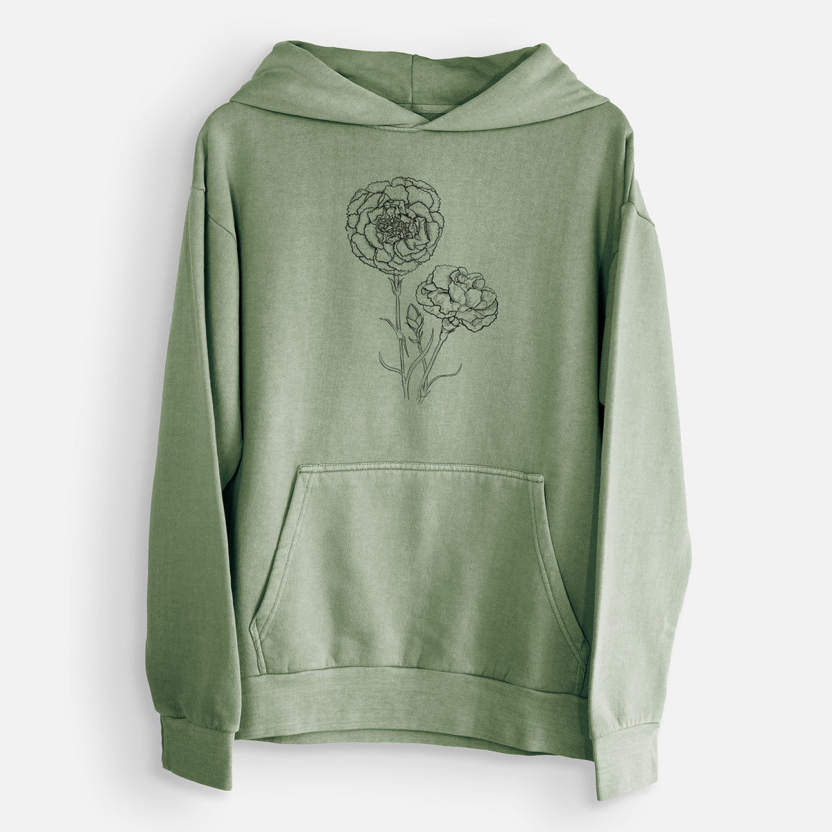 Carnations - Dianthus caryophyllus  - Urban Heavyweight Hoodie