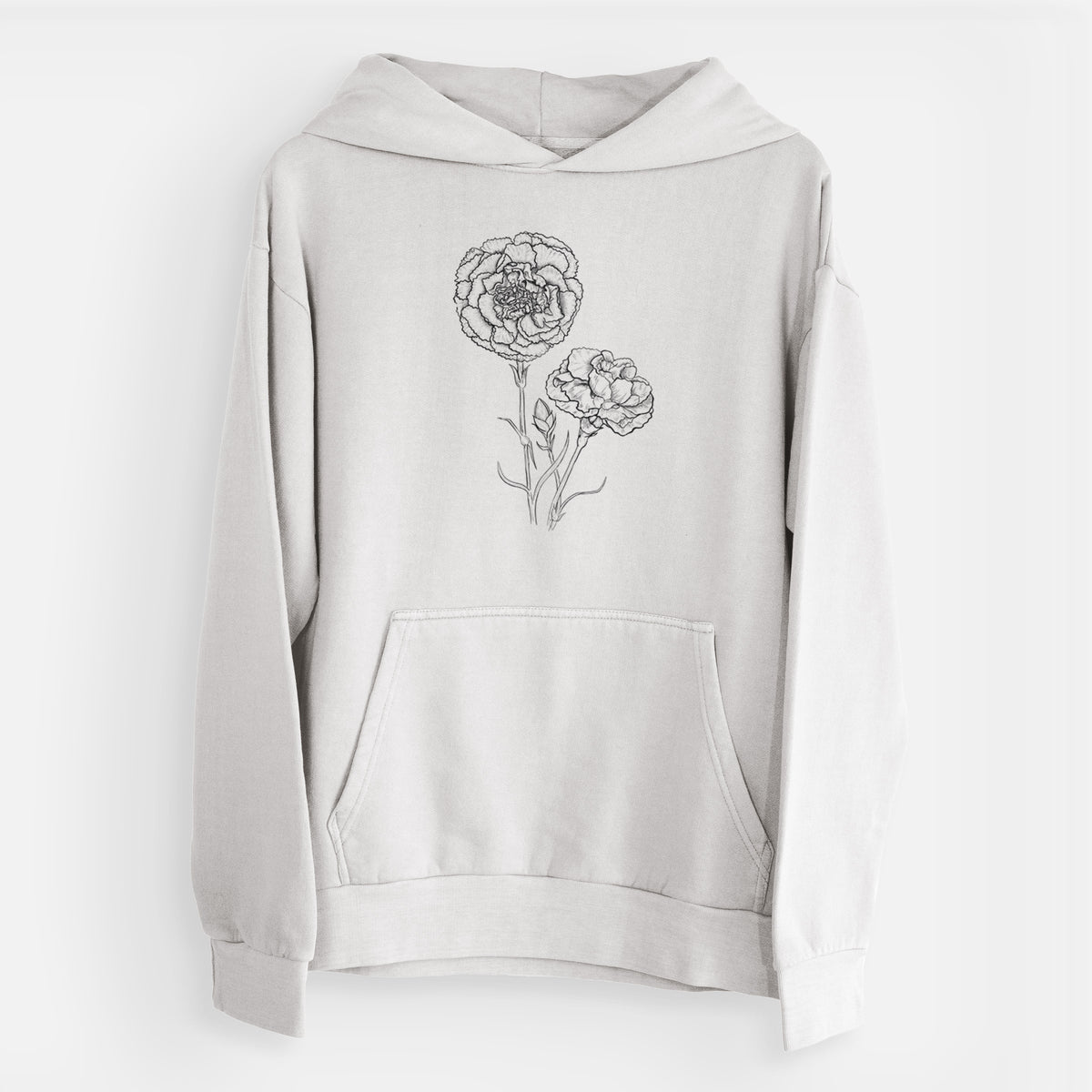 Carnations - Dianthus caryophyllus  - Urban Heavyweight Hoodie