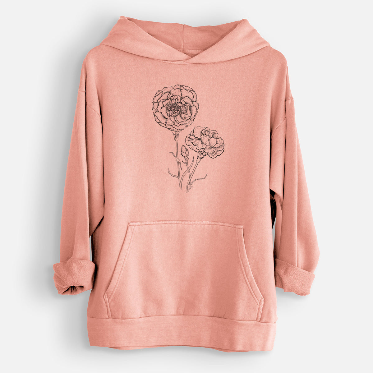 Carnations - Dianthus caryophyllus  - Urban Heavyweight Hoodie