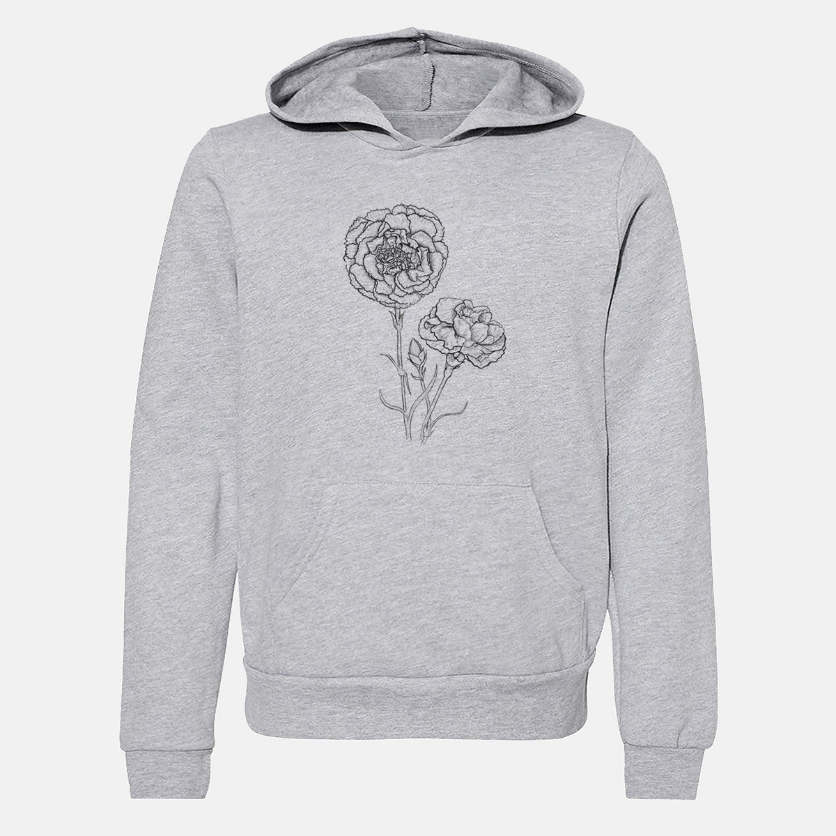 Carnations - Dianthus caryophyllus - Youth Hoodie Sweatshirt
