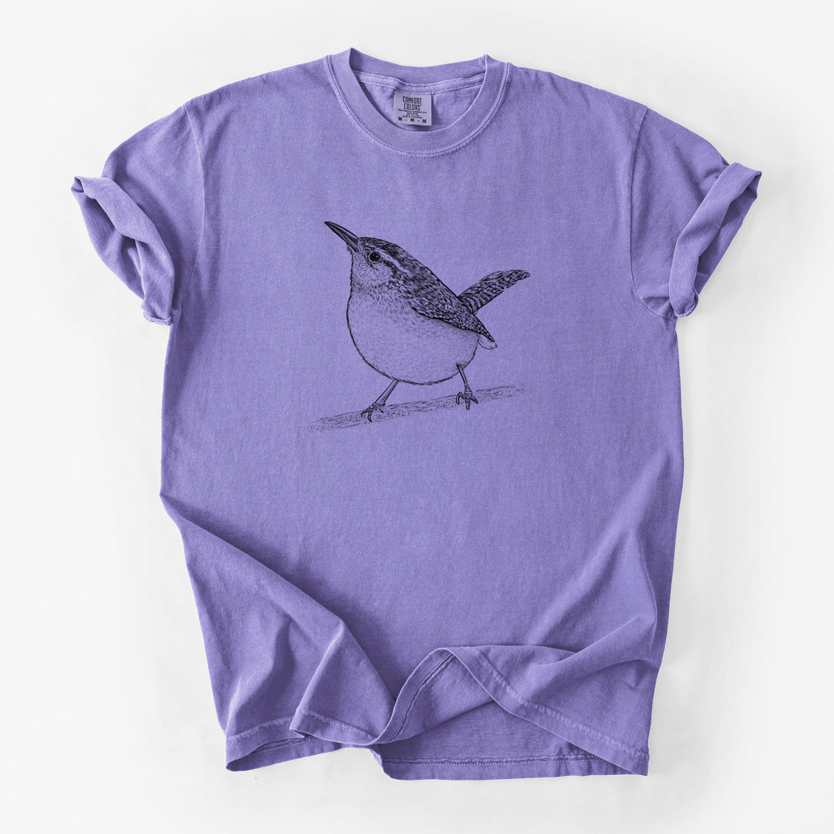 Carolina Wren - Thryothorus ludovicianus - Unisex Comfort Colors Garment-Dyed Heavyweight T-shirt