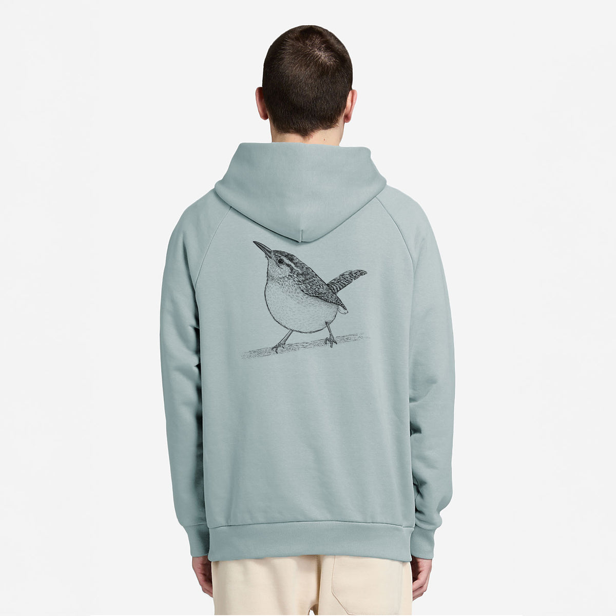Carolina Wren - Thryothorus ludovicianus - UltraLuxe Heavyweight French Terry Hoodie