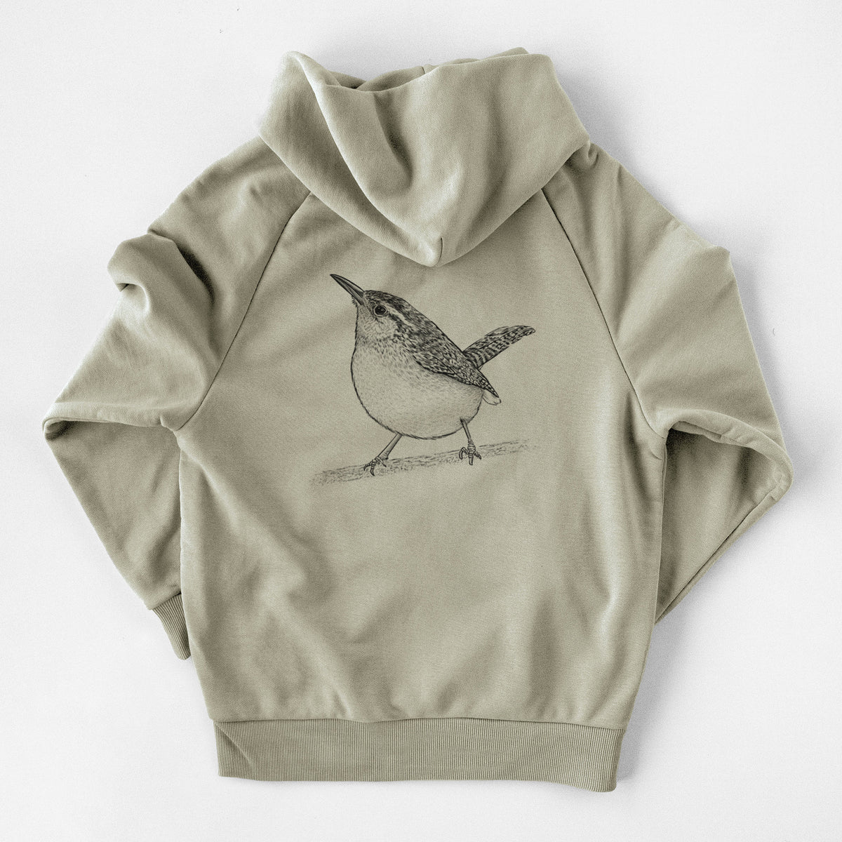Carolina Wren - Thryothorus ludovicianus - UltraLuxe Heavyweight French Terry Hoodie