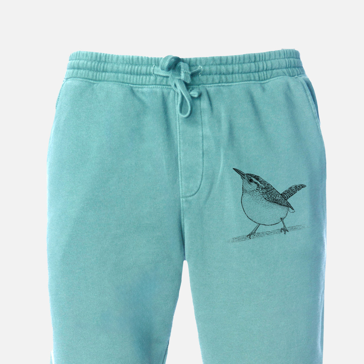 Carolina Wren - Thryothorus ludovicianus - Unisex Pigment Dyed Sweatpants