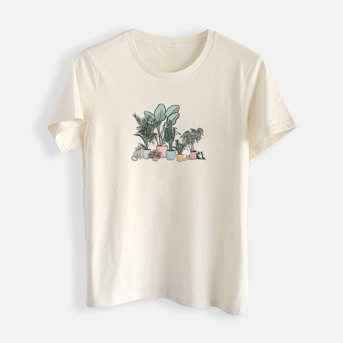 Cats and Plants - Womens Everyday Maple Tee