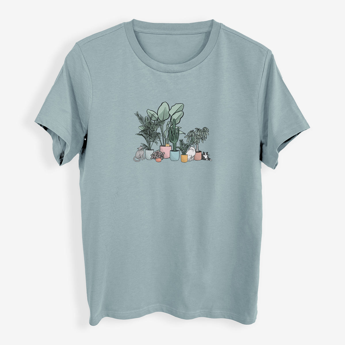 Cats and Plants - Womens Everyday Maple Tee