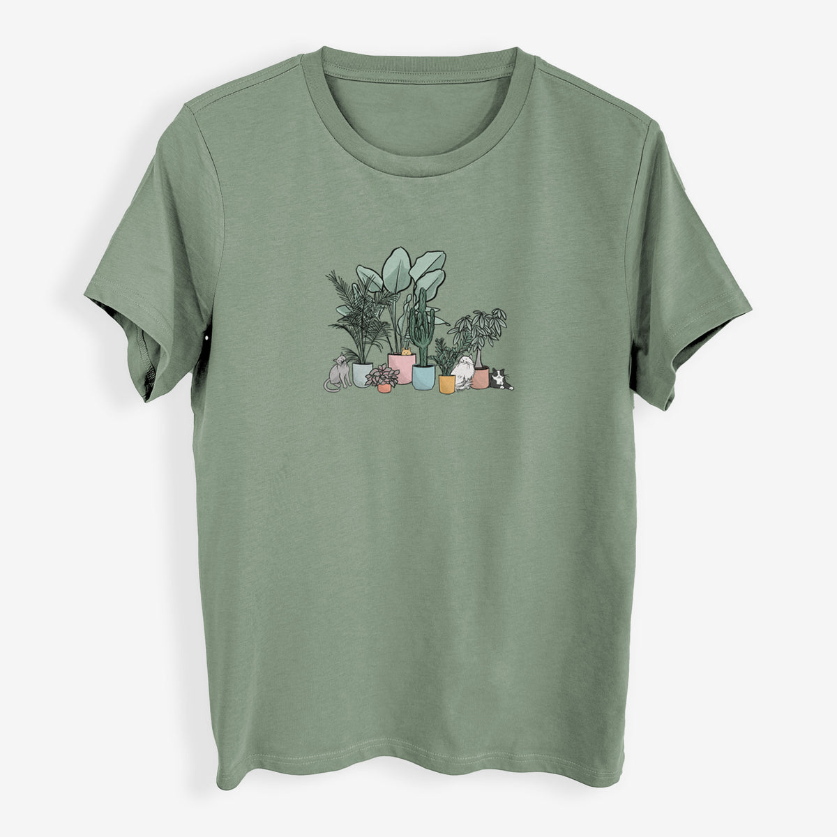 Cats and Plants - Womens Everyday Maple Tee