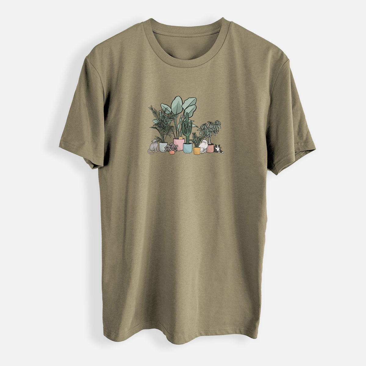 Cats and Plants - Mens Everyday Staple Tee