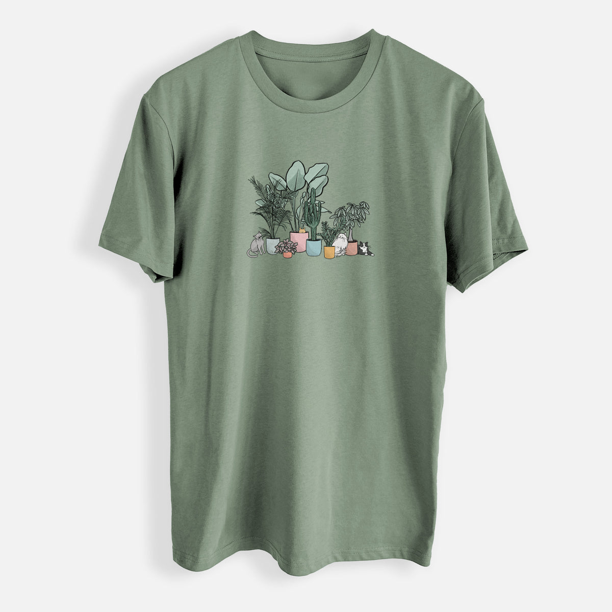 Cats and Plants - Mens Everyday Staple Tee