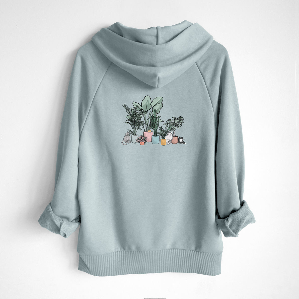 Cats and Plants - UltraLuxe Heavyweight French Terry Hoodie