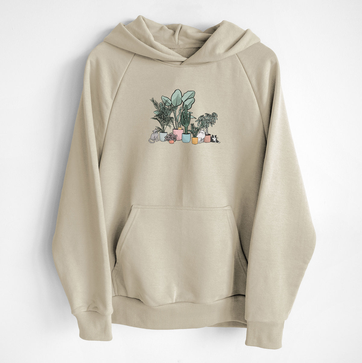 Cats and Plants - UltraLuxe Heavyweight French Terry Hoodie